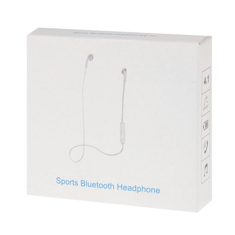 Universal Wireless Bluetooth 4.1 Stereo Sports Earphone with Wire Control & Clamp & Built-in Microphone, For iPhone, iPad, Android Smartphones, MID Computer, PSP, Tablet PC, etc(White)