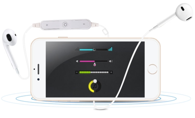Universal Wireless Bluetooth 4.1 Stereo Sports Earphone with Wire Control & Clamp & Built-in Microphone, For iPhone, iPad, Android Smartphones, MID Computer, PSP, Tablet PC, etc(White)