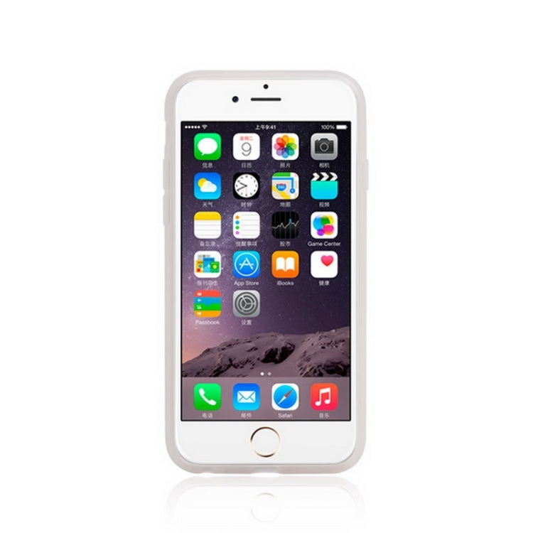 Vertical Stripe Style Transparent Back Cover Protective Case with Holder for iPhone 6 Plus & 6s Plus
