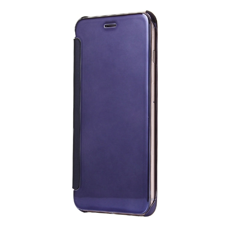 For iPhone 6 Plus & 6s Plus Electroplating Mirror Horizontal Flip PC + Leather Protective Case