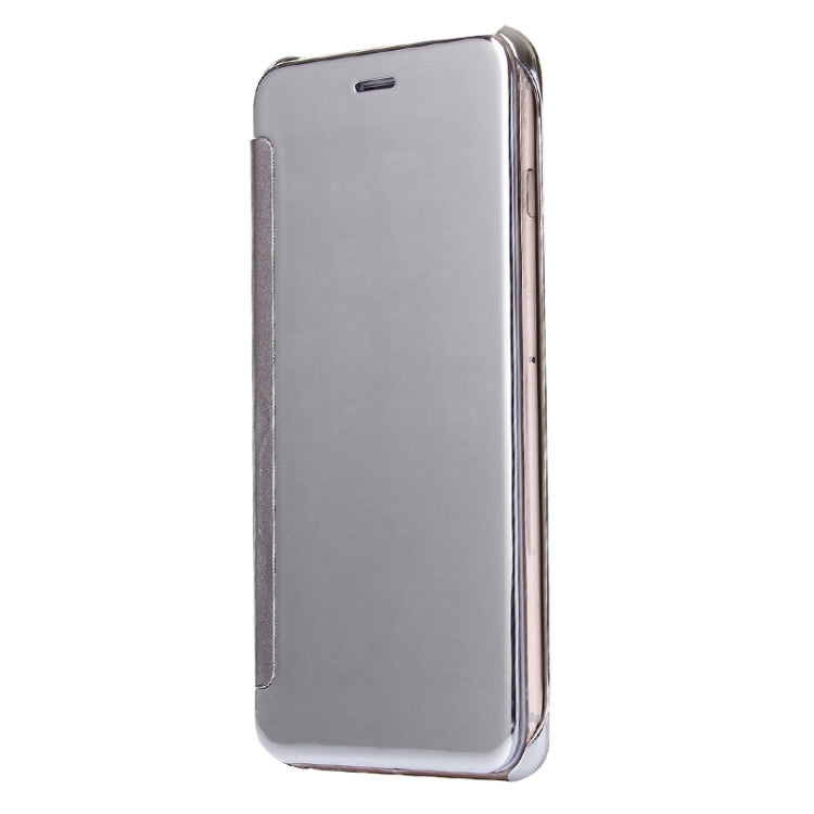 For iPhone 6 Plus & 6s Plus Electroplating Mirror Horizontal Flip PC + Leather Protective Case
