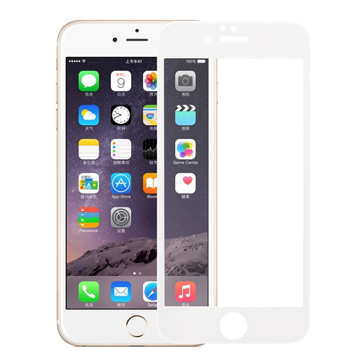 0.3mm 3D Curved Explosion-proof Tempered Glass Full Screen Film With Soft Colorized Frosted Carbon Fibre Edge for iPhone 6 Plus & 6s Plus
