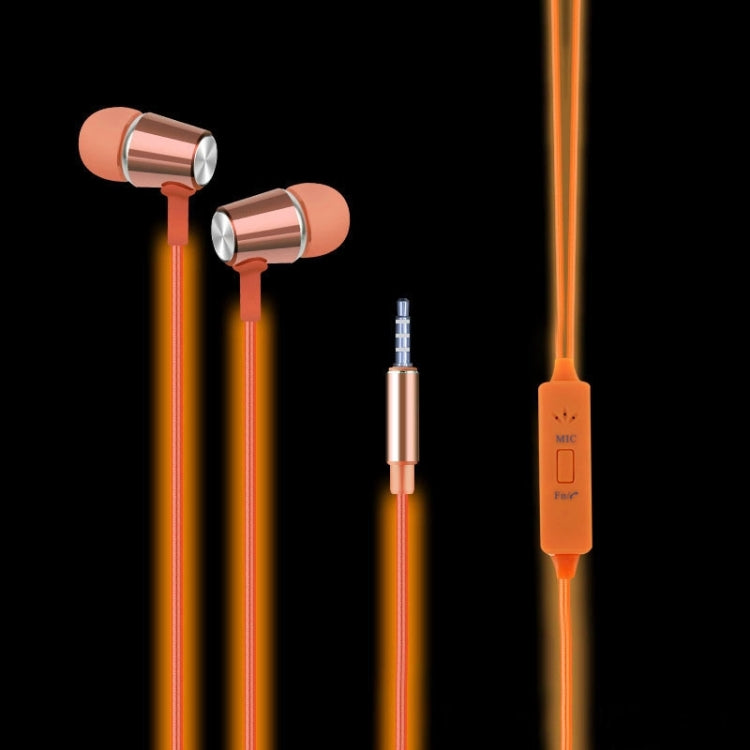 In-ear 3.5mm Universal Stereo Wired Light Glow Headset with Mic, Support Hands-free Call for iPhone 6 & 6 Plus, iPhone 6S & 6S Plus, Galaxy S6 / S6 edge / S6 edge+ / Note 5, HTC, Sony