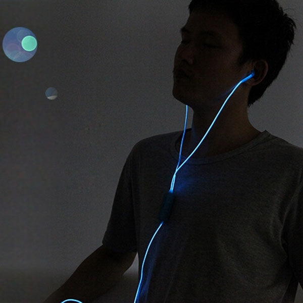 In-ear 3.5mm Universal Stereo Wired Light Glow Headset with Mic, Support Hands-free Call for iPhone 6 & 6 Plus, iPhone 6S & 6S Plus, Galaxy S6 / S6 edge / S6 edge+ / Note 5, HTC, Sony