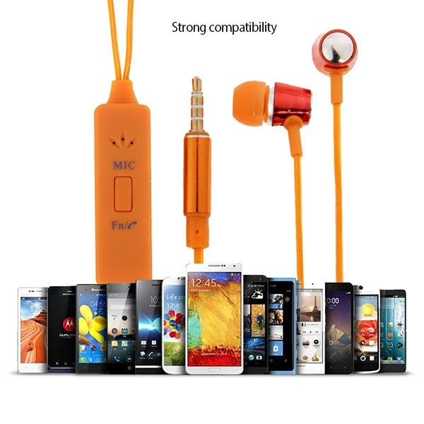 In-ear 3.5mm Universal Stereo Wired Light Glow Headset with Mic, Support Hands-free Call for iPhone 6 & 6 Plus, iPhone 6S & 6S Plus, Galaxy S6 / S6 edge / S6 edge+ / Note 5, HTC, Sony