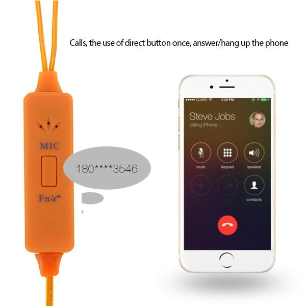 In-ear 3.5mm Universal Stereo Wired Light Glow Headset with Mic, Support Hands-free Call for iPhone 6 & 6 Plus, iPhone 6S & 6S Plus, Galaxy S6 / S6 edge / S6 edge+ / Note 5, HTC, Sony
