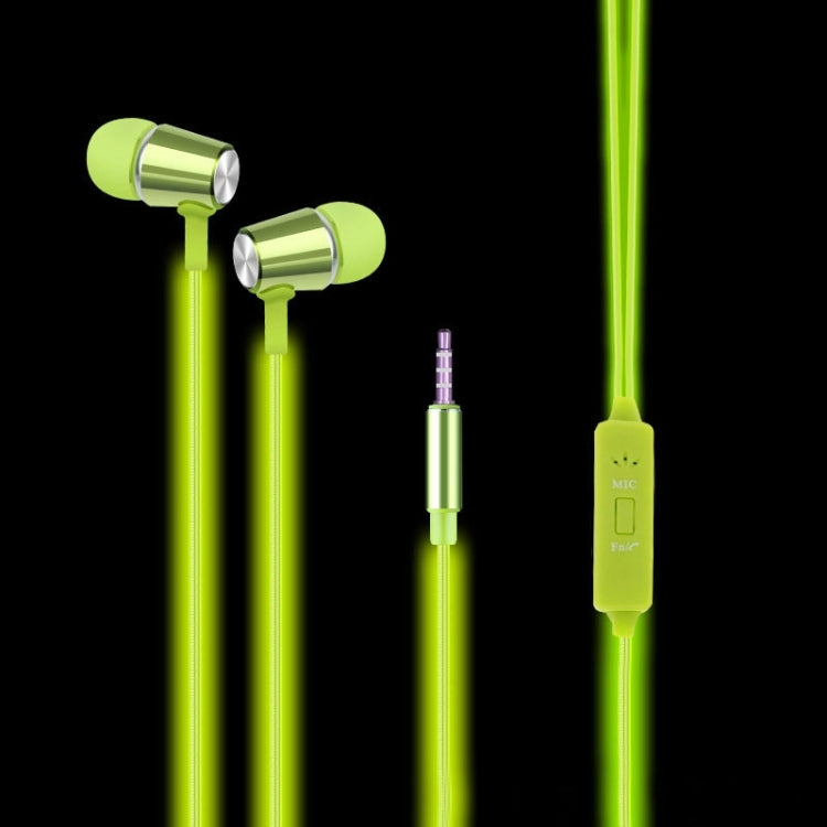 In-ear 3.5mm Universal Stereo Wired Light Glow Headset with Mic, Support Hands-free Call for iPhone 6 & 6 Plus, iPhone 6S & 6S Plus, Galaxy S6 / S6 edge / S6 edge+ / Note 5, HTC, Sony
