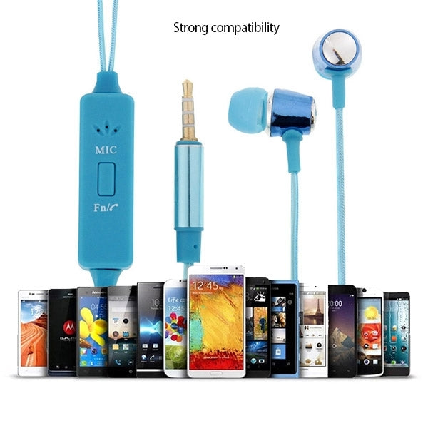 In-ear 3.5mm Universal Stereo Wired Light Glow Headset with Mic, Support Hands-free Call for iPhone 6 & 6 Plus, iPhone 6S & 6S Plus, Galaxy S6 / S6 edge / S6 edge+ / Note 5, HTC, Sony