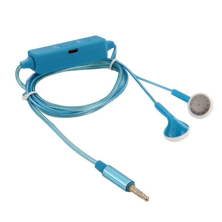 In-ear 3.5mm Universal Stereo Wired Light Glow Headset with Mic, Support Hands-free Call for iPhone 6 & 6 Plus, iPhone 6S & 6S Plus, Galaxy S6 / S6 edge / S6 edge+ / Note 5, HTC, Sony(Blue)