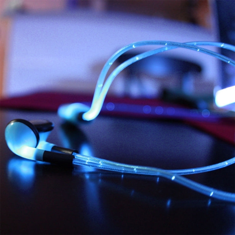 In-ear 3.5mm Universal Stereo Wired Light Glow Headset with Mic, Support Hands-free Call for iPhone 6 & 6 Plus, iPhone 6S & 6S Plus, Galaxy S6 / S6 edge / S6 edge+ / Note 5, HTC, Sony(Blue)