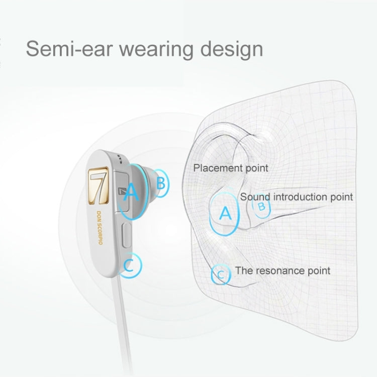 7 DON SCORPIO SMUSHROOM Bluetooth Stereo Sport Earphone with Microphone, Support Hands-free & Music for iPhone 6 & 6 Plus, iPhone 6S & 6S Plus, Galaxy S6 / S6 edge / S6 edge+ / Note 5, HTC, Sony