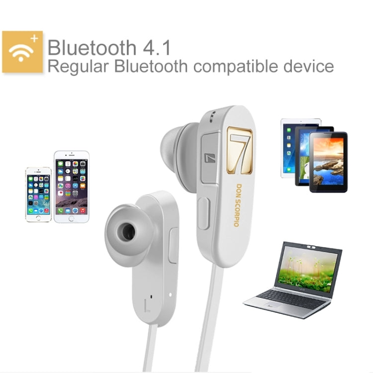 7 DON SCORPIO SMUSHROOM Bluetooth Stereo Sport Earphone with Microphone, Support Hands-free & Music for iPhone 6 & 6 Plus, iPhone 6S & 6S Plus, Galaxy S6 / S6 edge / S6 edge+ / Note 5, HTC, Sony
