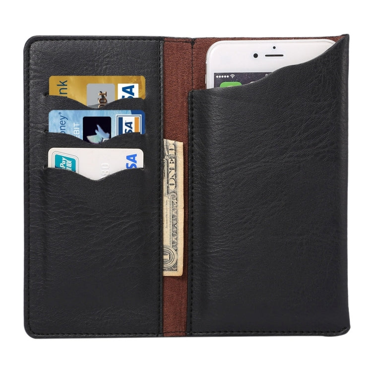 5.3 - 5.7 Inch Universal Elephant Texture Carry Cases with Wallet & Card Slots for iPhone 6s Plus & Galaxy S6 Edge+ / Note 5 / Huawei Honor 6 Plus