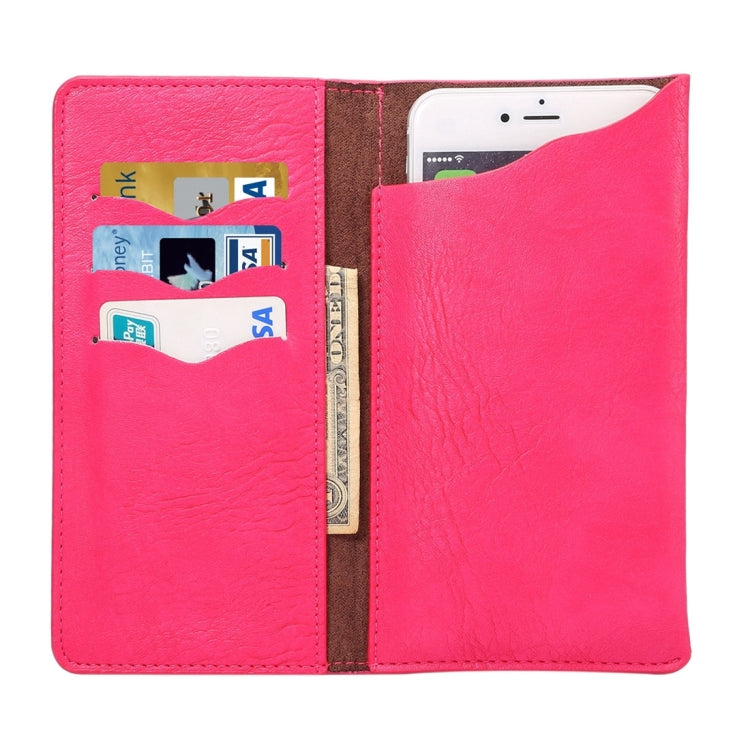 5.3 - 5.7 Inch Universal Elephant Texture Carry Cases with Wallet & Card Slots for iPhone 6s Plus & Galaxy S6 Edge+ / Note 5 / Huawei Honor 6 Plus
