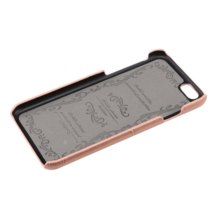 For iPhone 6s Plus Lambskin Texture Leather Back Cover with Card Slots