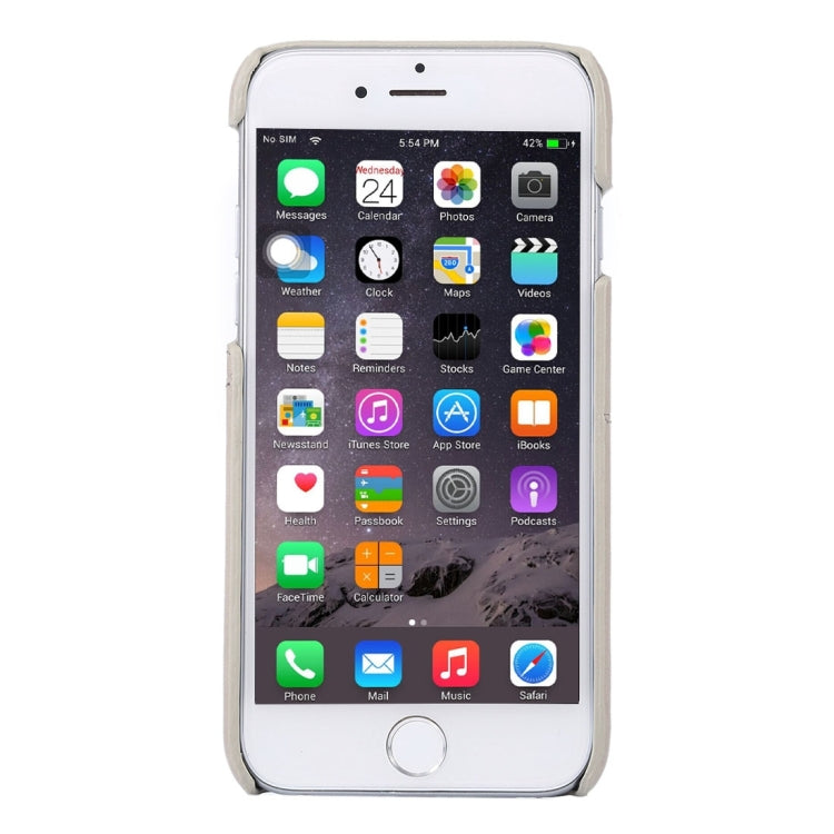 For iPhone 6s Plus Lambskin Texture Leather Back Cover with Card Slots