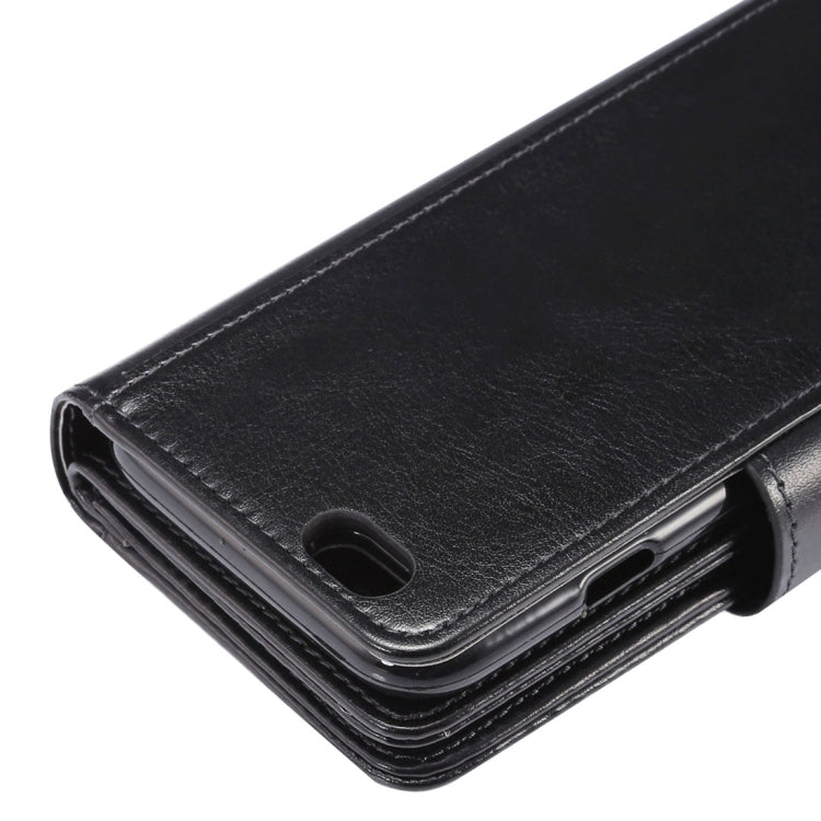 For iPhone 6 Plus & 6s Plus Two in One Separable Crazy Horse Texture Horizontal Flip Leather Wallet Case with 9 Card Slots & Lanyard