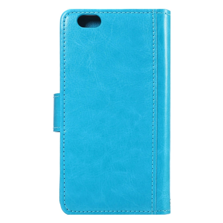 For iPhone 6 Plus & 6s Plus Two in One Separable Crazy Horse Texture Horizontal Flip Leather Wallet Case with 9 Card Slots & Lanyard