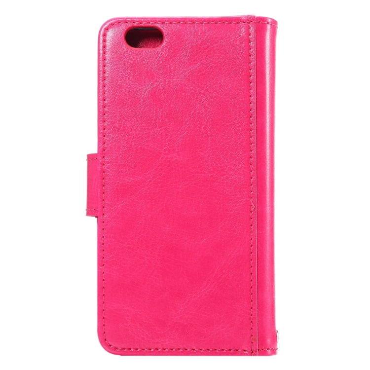 For iPhone 6 Plus & 6s Plus Two in One Separable Crazy Horse Texture Horizontal Flip Leather Wallet Case with 9 Card Slots & Lanyard
