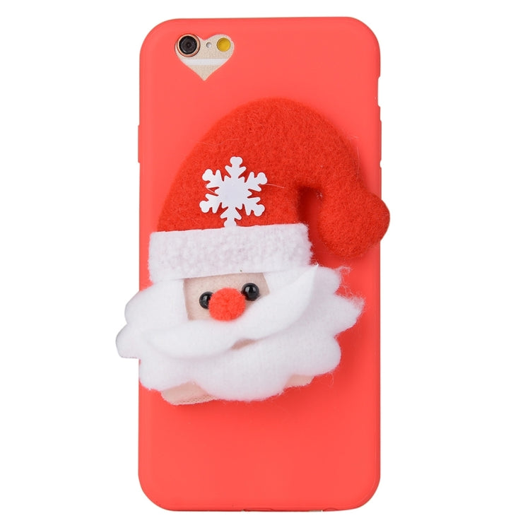 For iPhone 6 Plus & 6s Plus 3D Santa Claus Pattern TPU Protective Case with Light