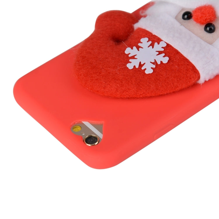 For iPhone 6 Plus & 6s Plus 3D Santa Claus Pattern TPU Protective Case with Light