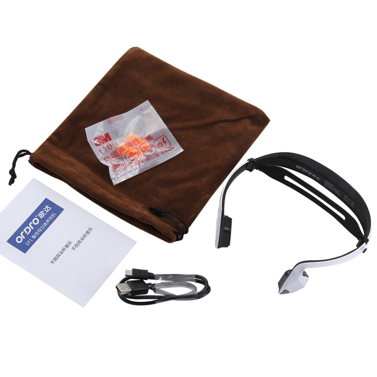 EP1 Ear Hook Bone Conduction Bluetooth 3.0 Sports Headphone Headset with Mic, Support Calling Function
