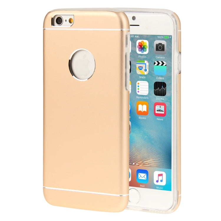 For iPhone 6s Plus TPU + Aluminum Alloy Back Shell Undetachable Combination Case