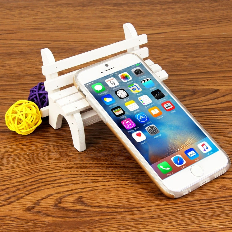 For iPhone 6s Plus TPU + Aluminum Alloy Back Shell Undetachable Combination Case