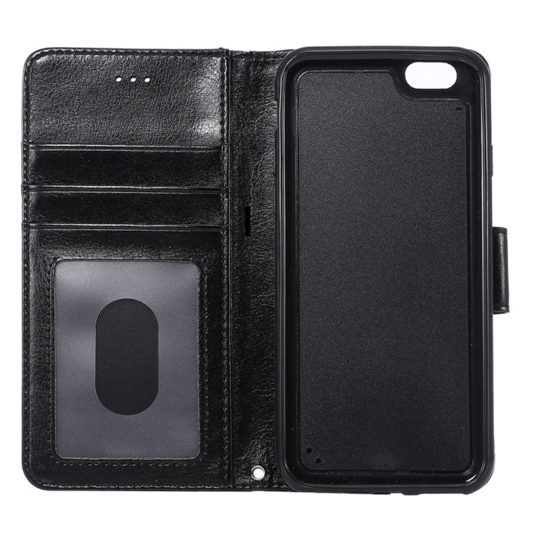 For iPhone 6 Plus & 6s Plus Crazy Horse Texture Horizontal Flip Leather Case with Holder & Card Slots & Wallet & Photo Frame