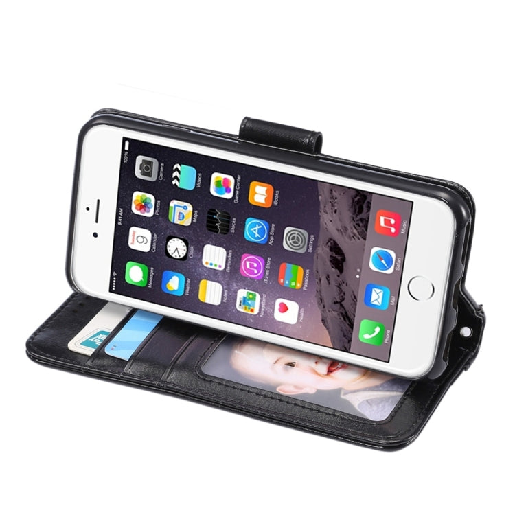 For iPhone 6 Plus & 6s Plus Crazy Horse Texture Horizontal Flip Leather Case with Holder & Card Slots & Wallet & Photo Frame