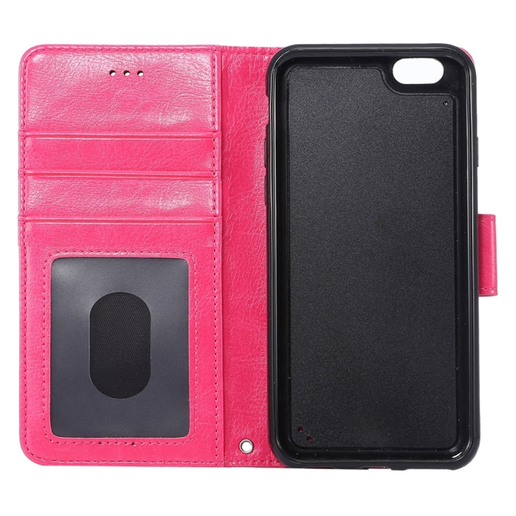 For iPhone 6 Plus & 6s Plus Crazy Horse Texture Horizontal Flip Leather Case with Holder & Card Slots & Wallet & Photo Frame