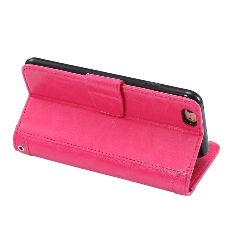 For iPhone 6 Plus & 6s Plus Crazy Horse Texture Horizontal Flip Leather Case with Holder & Card Slots & Wallet & Photo Frame