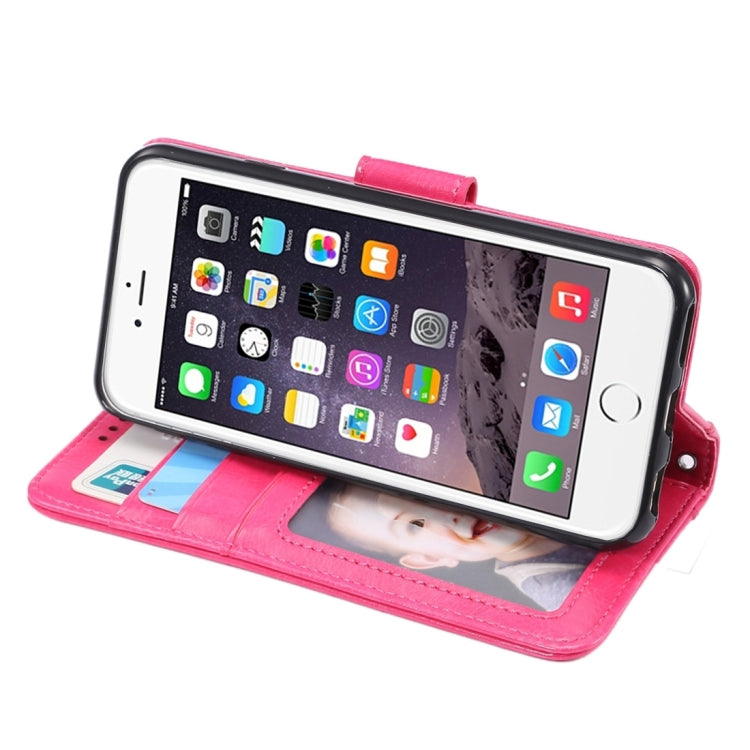 For iPhone 6 Plus & 6s Plus Crazy Horse Texture Horizontal Flip Leather Case with Holder & Card Slots & Wallet & Photo Frame