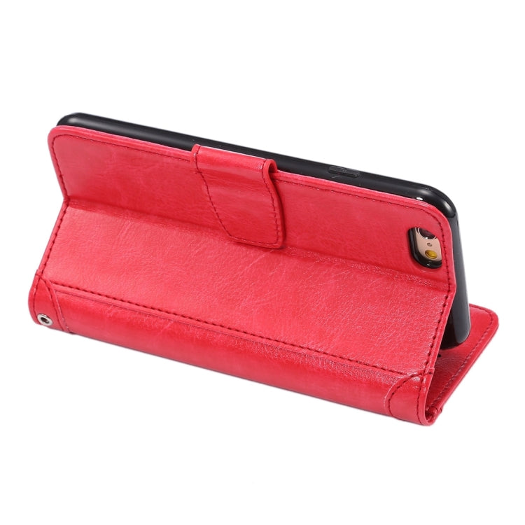 For iPhone 6 Plus & 6s Plus Crazy Horse Texture Horizontal Flip Leather Case with Holder & Card Slots & Wallet & Photo Frame