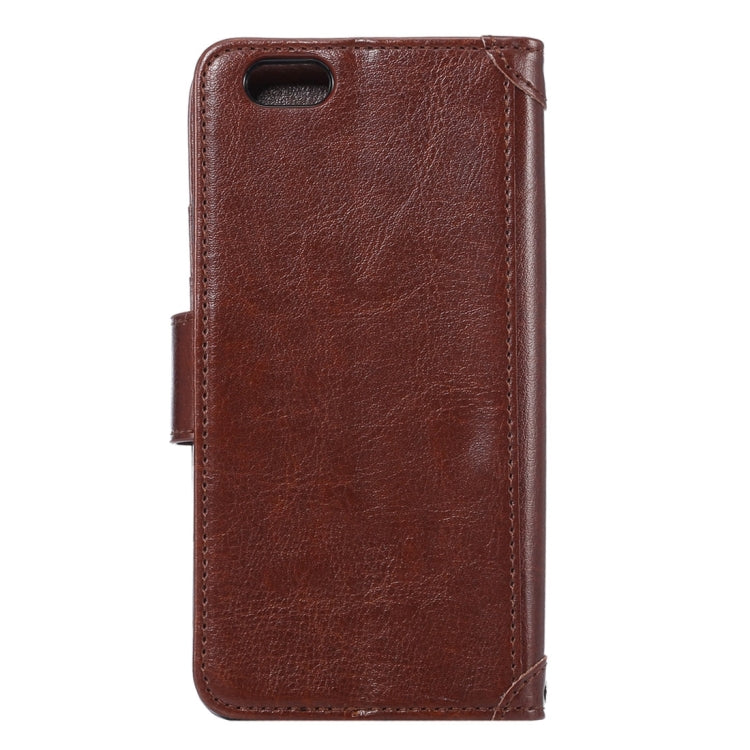 For iPhone 6 Plus & 6s Plus Crazy Horse Texture Horizontal Flip Leather Case with Holder & Card Slots & Wallet & Photo Frame