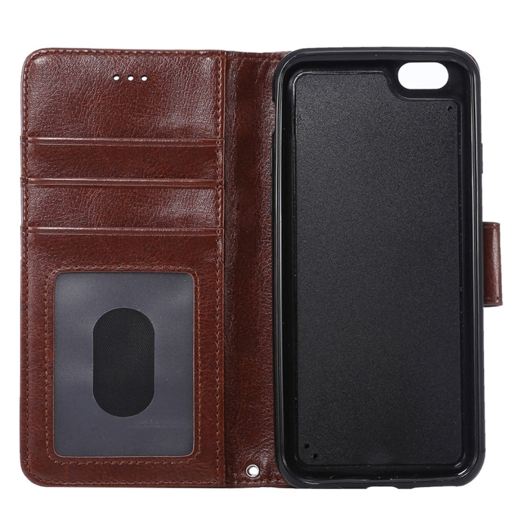 For iPhone 6 Plus & 6s Plus Crazy Horse Texture Horizontal Flip Leather Case with Holder & Card Slots & Wallet & Photo Frame