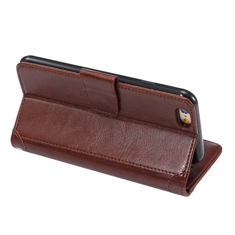 For iPhone 6 Plus & 6s Plus Crazy Horse Texture Horizontal Flip Leather Case with Holder & Card Slots & Wallet & Photo Frame