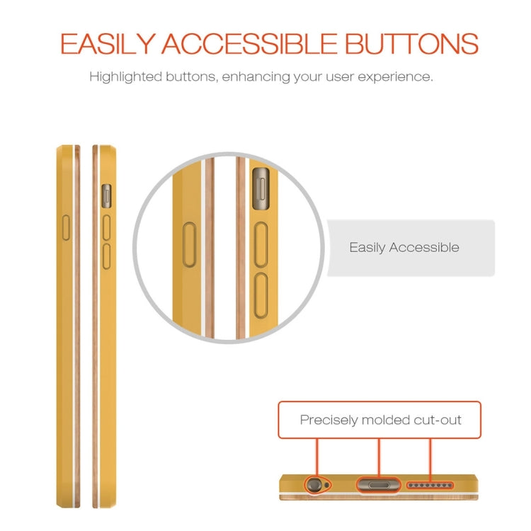 Slicoo for iPhone 6 Plus & 6s Plus Artistic Wood Grain Dual-layer Cherry Wood + TPU Combination Case