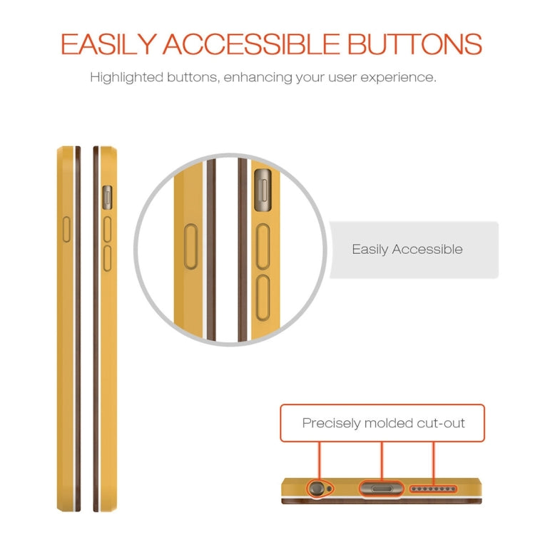 Slicoo for iPhone 6 Plus & 6s Plus Artistic Wood Grain Dual-layer Cherry Wood + TPU Combination Case