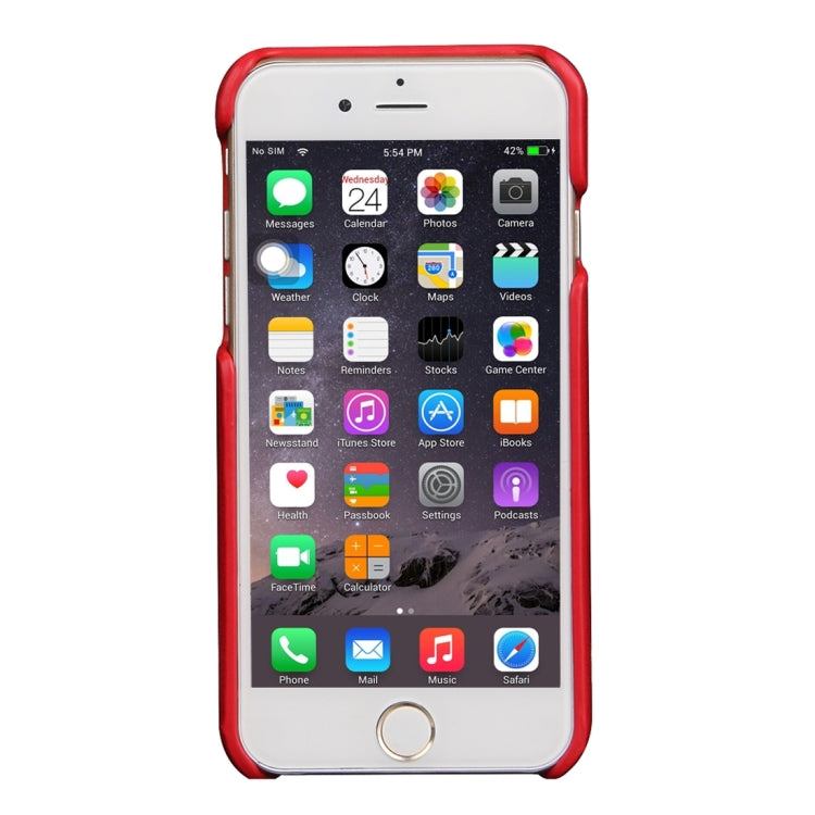 For iPhone 6 Plus & 6s Plus Fashionable Crazy Horse Texture Leather Back Cover with Card Slots