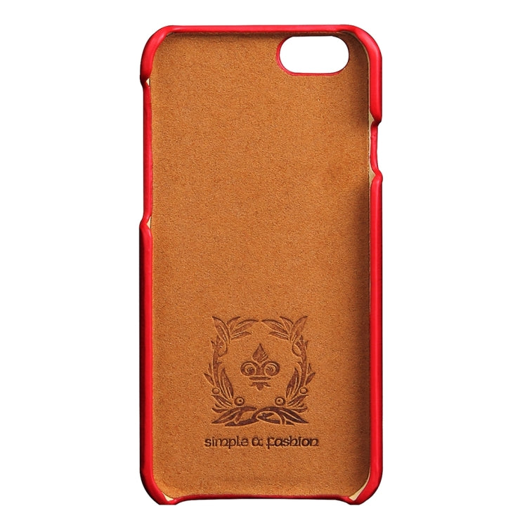 For iPhone 6 Plus & 6s Plus Fashionable Crazy Horse Texture Leather Back Cover with Card Slots