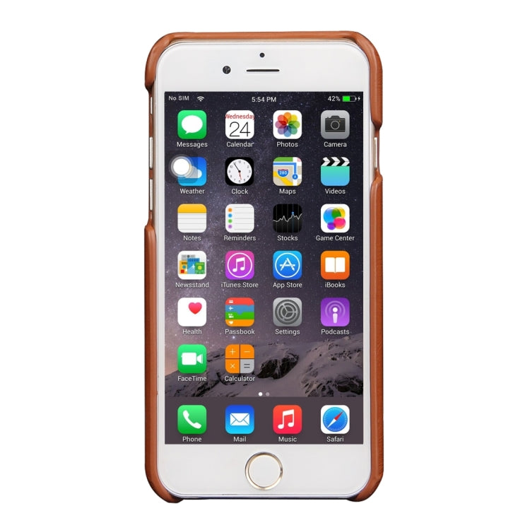 For iPhone 6 Plus & 6s Plus Fashionable Crazy Horse Texture Leather Back Cover with Card Slots