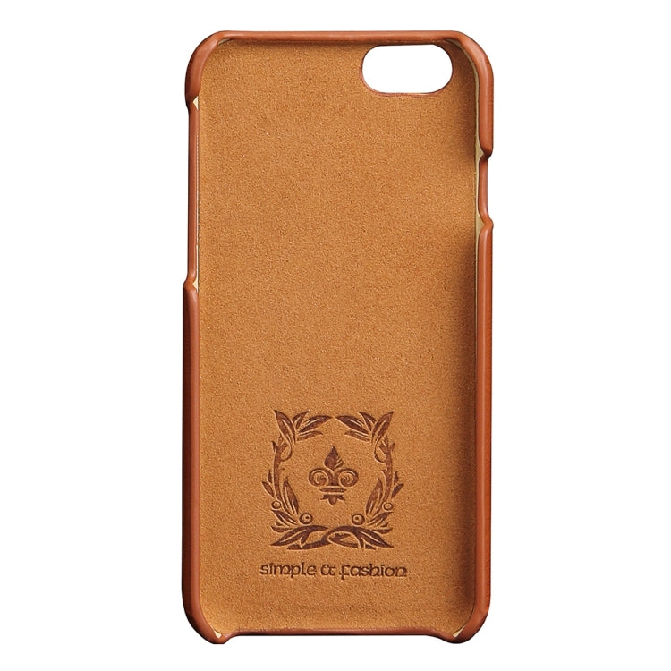 For iPhone 6 Plus & 6s Plus Fashionable Crazy Horse Texture Leather Back Cover with Card Slots