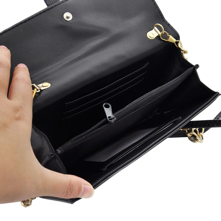 Universal Litchi Texture Horizontal Style PU Leather Shoulder Carrying Bag for iPhone 6s & 6s Plus, iPhone 6 & 6 Plus, Galaxy S6 / S6 edge / S6 edge+ / Note 5 Edge, HTC, Sony, Size: 18.7x10.5x4.0cm