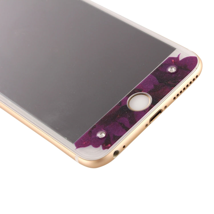 0.3mm 3D Colorized Relief Girl Pattern Diamond Encrusted Front + Back Tempered Glass Screen Protector for iPhone 6 Plus & 6s Plus