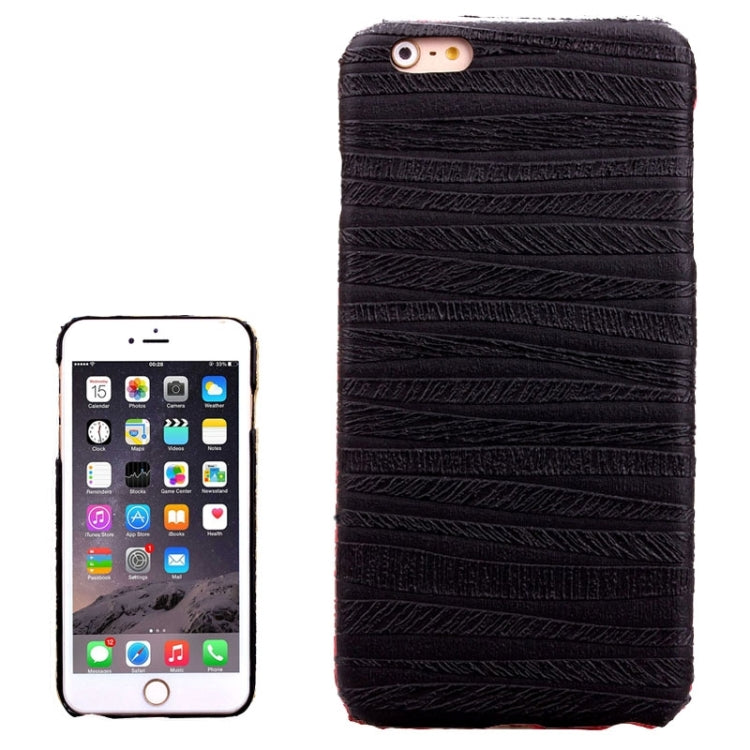 Sandpainting Wood Grain Texture PU Case for iPhone 6 Plus & 6S Plus