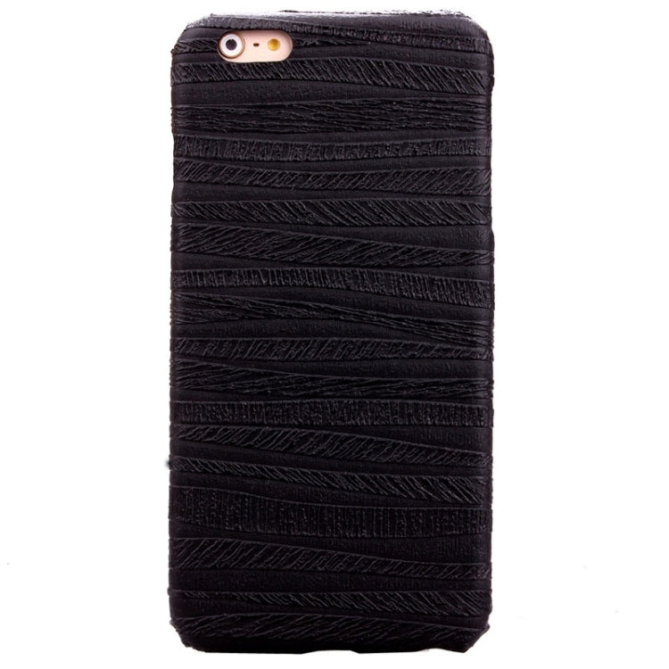 Sandpainting Wood Grain Texture PU Case for iPhone 6 Plus & 6S Plus