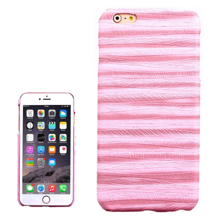 Sandpainting Wood Grain Texture PU Case for iPhone 6 Plus & 6S Plus