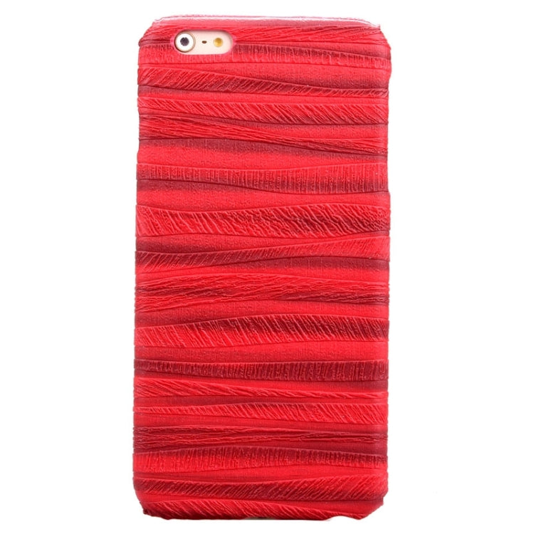 Sandpainting Wood Grain Texture PU Case for iPhone 6 Plus & 6S Plus