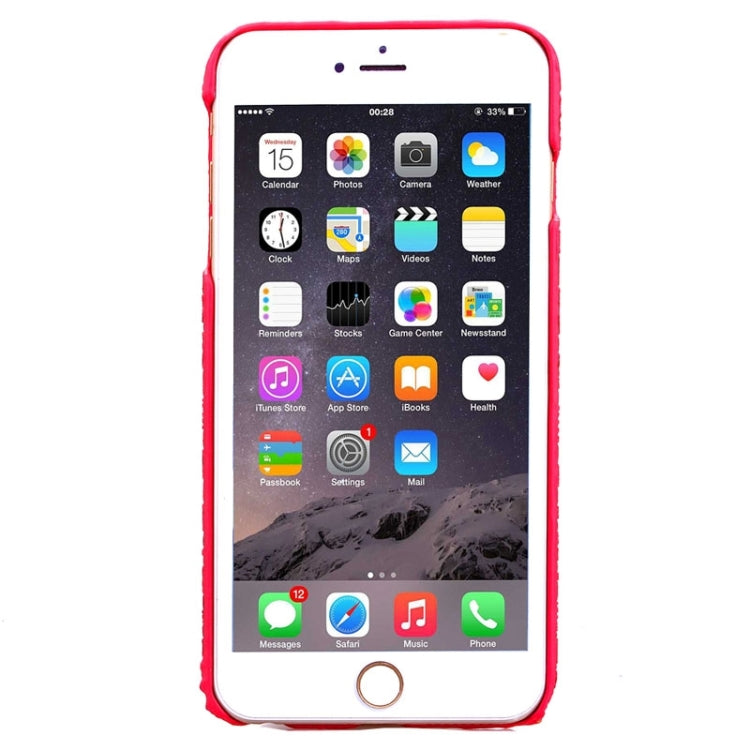 Sandpainting Wood Grain Texture PU Case for iPhone 6 Plus & 6S Plus